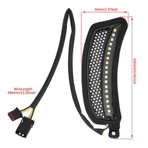 LA030001 HCmotorku Front Fairing Side Vent Lights For Harley Low Rider ST '22-'24 Size