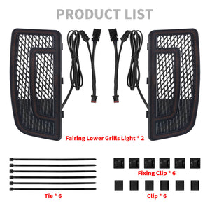 LA030401 HCmotorku Harley Touring Lower Fairing LED Grill Turn Signals Product List