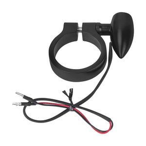 LA030602 HCmotorku Low-Profile LED Front Fork Tube Turn Signals for Harley Honda Yamaha Black