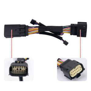 LA030801_HCmotorku_Bright LED Saddlebags Lights Turn Signal Brake Lights Tail Lights-Black for Harley Touring ‘24-’25 CVO 2023 Street Glide Tri Glide CVO Road Glide CVO Street Glide Plug