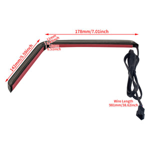LA030801_HCmotorku_Bright LED Saddlebags Lights Turn Signal Brake Lights Tail Lights-Black for Harley Touring ‘24-’25 CVO 2023 Street Glide Tri Glide CVO Road Glide CVO Street Glide Size