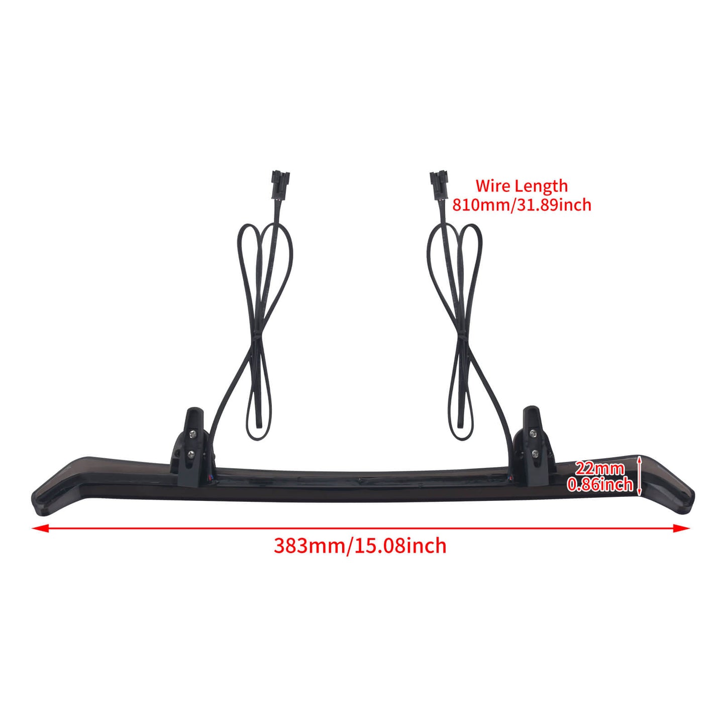 LA031301_HCmotorku_Waterproof LED Windshield Light Strip Turn Signal For Harley Road Glide CVO '23-Up Size