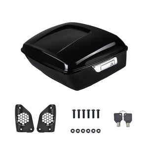 13.7" King Tour Trunk Luggage Box w/ Diamond Liner for Harley Touring 2014-2025 | HCmotorku