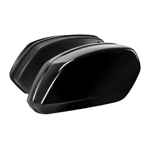 LU000201 HCMOTORKU Gloss Black ST Style Saddlebags & Brackets Kit for Harley softail low rider st 2018