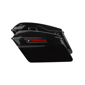 LU000601 HCmotorku Hard Saddlebags with Selectable Latches for Harley Touring '14-'24 Black Latches