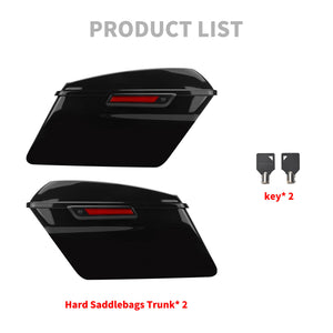 LU0006 HCmotorku Hard Saddlebags with Selectable Latches for Harley Touring Product List
