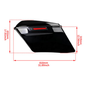 LU000701 HCmotorku 4" Extended Saddlebags for Harley Touring '14-'24 Size