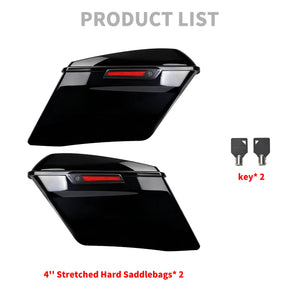 LU000701 HCmotorku 4" Extended Saddlebags for Harley Touring '14-'24 Product List