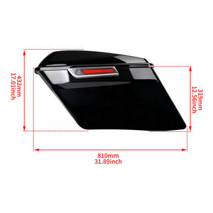 LU000702B_HCmotorku 4" Extended Saddlebags for Harley Electra Street Glide '14-'24 Size