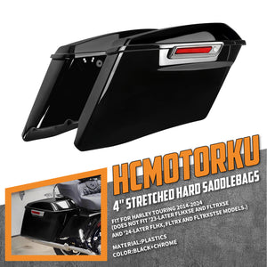 LU000702B_HCmotorku 4" Extended Saddlebags for Harley Electra Street Glide '14-'24