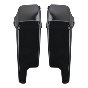 LU000801 hcmotorku 5" CVO Extended Saddlebag Assembly Fits 2014-2024 Harley Touring - black