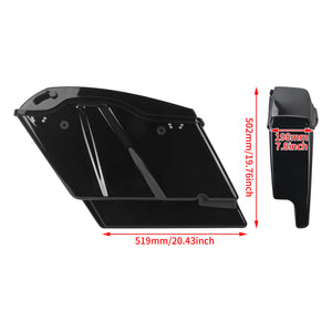 LU000801 hcmotorku 5" CVO Extended Saddlebag Assembly Fits 2014-2024 Harley Touring - size
