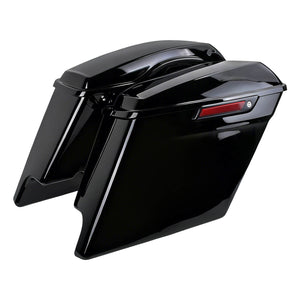 LU000801 hcmotorku 5" CVO Extended Saddlebag Assembly Fits 2014-2024 Harley road glide - gloss black