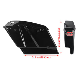 LU000802 HCmotorku Extended Saddlebag Chrome Latch Fits 2014-2024 Harley Touring Size
