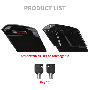 LU000802 HCmotorku Extended Saddlebag Chrome Latch Fits 2014-2024 Harley Touring Product List