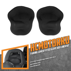 LU001101_HCmotorku_Black Fairing Lowers Fitted Glove Box Liners for Harley Touring Trike ‘83-’13