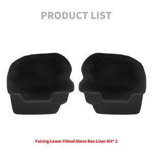 LU001102_HCmotorku_Lower Vented Leg Fairing Fitted Glove Box Liners Black for Harley Touring Trike ‘14-Up Product List