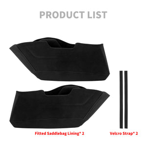 GE001301_HCmotorku_Black Saddlebag Inserts Liners for Harley Road Glide Street Glide ‘24-Up CVO Street Road Glide Product List