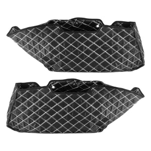 LU001601_HCmotorku_White Stitching Saddlebag Liners Carpet Inserts For Harley Touring ‘23-Up