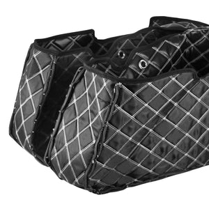 LU001601_HCmotorku_White Stitching Saddlebag Liners Carpet Inserts For Harley Touring ‘23-Up