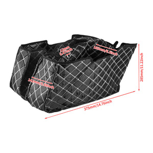 LU001601_HCmotorku_White Stitching Saddlebag Liners Carpet Inserts For Harley Touring ‘23-Up Size
