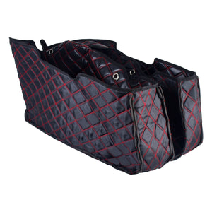 LU001602_HCmotorku_Red Stitching Saddlebag Liners Carpet Inserts For Harley Touring ‘24-Up CVO Road Street Glide ’23