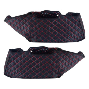LU001602_HCmotorku_Red Stitching Saddlebag Liners Carpet Inserts For Harley Touring ‘24-Up CVO Road Street Glide ’23