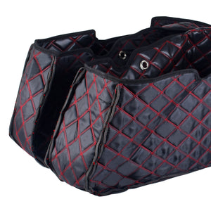 LU001602_HCmotorku_Red Stitching Saddlebag Liners Carpet Inserts For Harley Touring ‘24-Up CVO Road Street Glide ’23