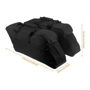 LU001701 hcmotorku Black Saddlebag Travel Insert Bags for Harley touring - size