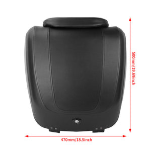 LU001901 HCmotorku Black Tour Pack With Backrest for Harley Size