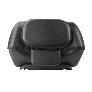 LU001901 HCmotorku Universal Black Tour Pack Trunk Luggage With Backrest Pad for Harley Honda Yamaha