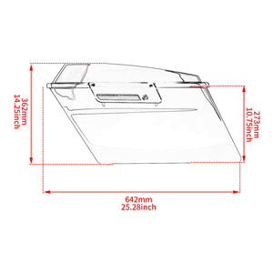 LU002001 hcmotorku gloss black saddlebags set touring 1997 black latch size