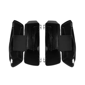 LU002001 hcmotorku gloss black saddlebags set touring 2003 black latch interior