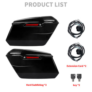 Direct Fit Vivid Black Hard Saddlebags with Audio Lids For Harley CVO Road Glide 2023-2025 | HCmotorku