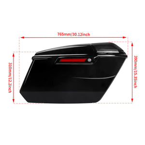 Direct Fit Vivid Black Hard Saddlebags with Audio Lids For Harley CVO Road Glide 2023-2025 | HCmotorku