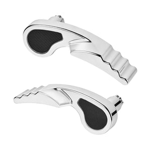 LU002202_HCmotorku_Non-Slip Saddlebag Hard Bag Latch Handles Kit for Harley Touring '14-'25 Chrome