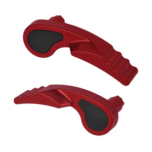 LU002203_HCmotorku_Non-Slip Saddlebag Hard Bag Latch Handles Kit for Harley Touring '14-'25 Red