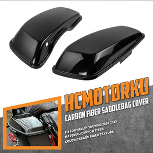 LU002801 hcmotorku carbon fiber saddlebag lids touring 2017 black feature