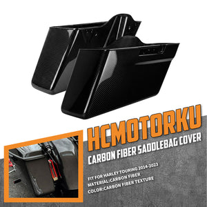 LU002901 hcmotorku carbon fiber saddlebag bottoms touring 2017 black feature