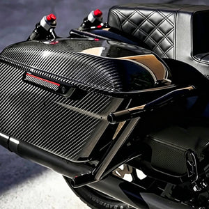 LU002901 hcmotorku carbon fiber saddlebag bottoms touring 2019 black effect