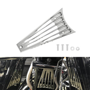 MP065702 HCmotorku CNC Radiator Frame Grill Chrome Fit For Harley Touring FLHR FLTR FLHX 2014-2016 Installation