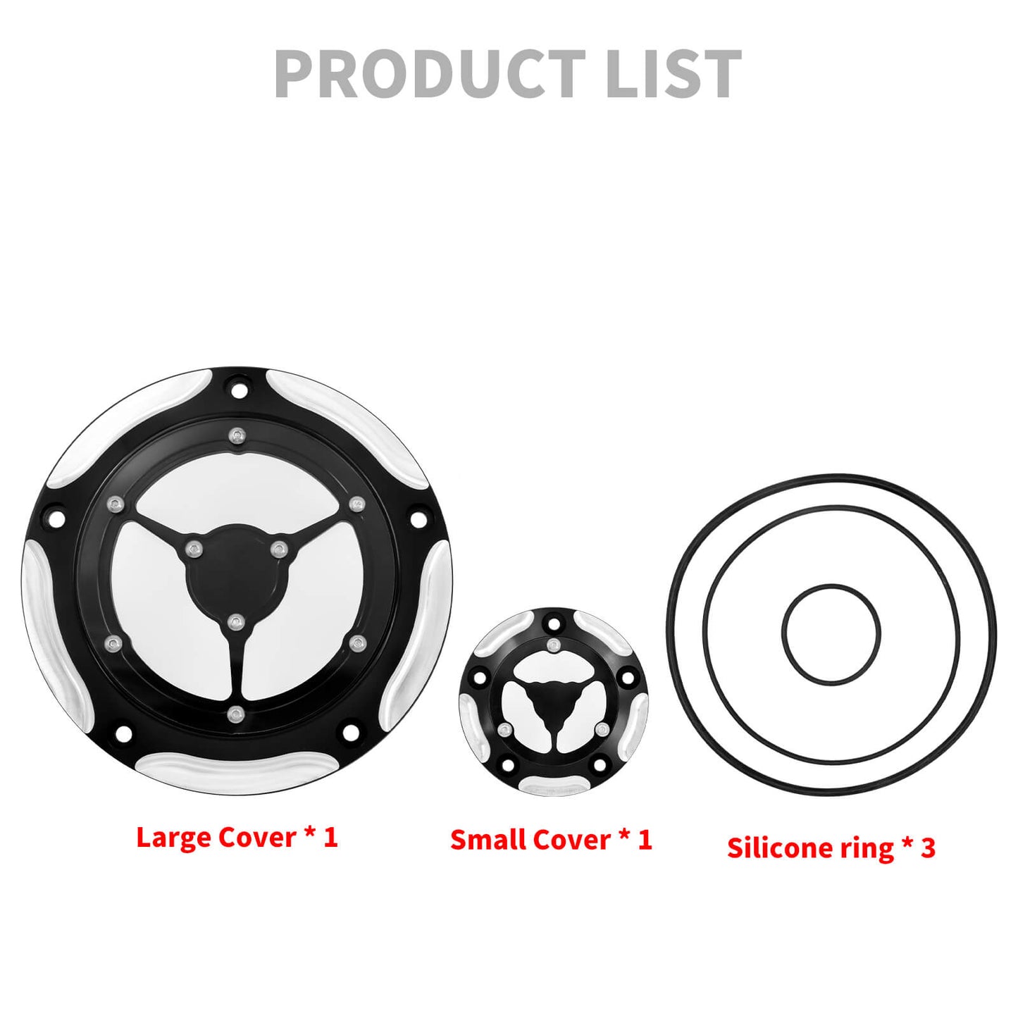 5-Hole Clear See-Through Derby & Timing Cover For Harley Softail 1999-2018 Touring 1999-2015 | HCmotorku