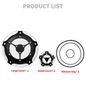 5-Hole Clear See-Through Derby & Timing Cover For Harley Softail 1999-2018 Touring 1999-2015 | HCmotorku