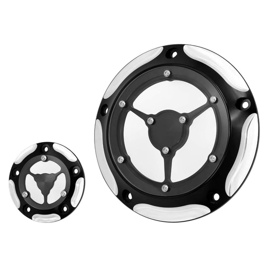 5-Hole Clear See-Through Derby & Timing Cover For Harley Softail 1999-2018 Touring 1999-2015 | HCmotorku