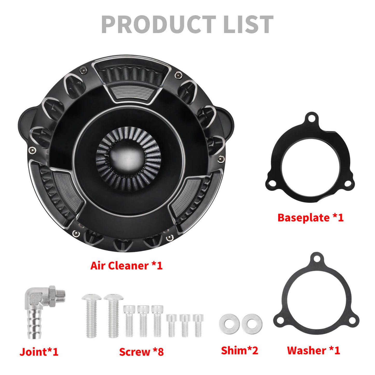 MP153-E HCmotorku CNC Air Cleaner with Grey Intake for Harley 2023-2025 CVO Road Glide Street Glide 2025 Softail  Product List