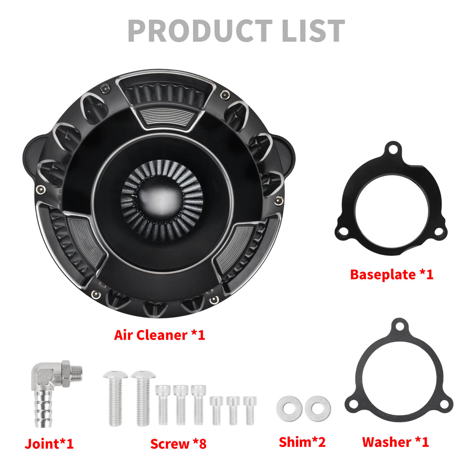 MP153-E HCmotorku CNC Air Cleaner with Grey Intake for Harley 2023-2025 CVO Road Glide Street Glide 2025 Softail  Product List