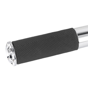 PE001901 HCmotorku Knurled Aluminum Rear Passenger Foot Pegs for Harley Models ‘84-’25 Chrome
