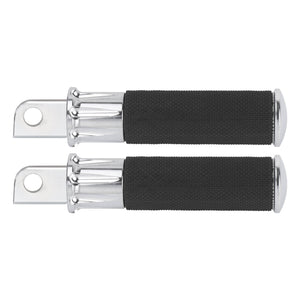 PE001903 HCmotorku Heavy-Duty Billet Aluminum Passenger Rear Footpegs for Harley ‘84-’25 Softail Touring Chrome