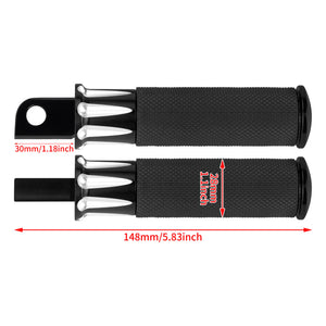 PE0019_HCmotorku_ Aluminum Passenger Rear Footpegs for Harley Size