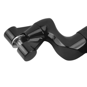 PE009702 HCmotorku Black 1”/1.25” Engine Guard Footpeg Mount for Harley Yamaha Honda Kawasaki